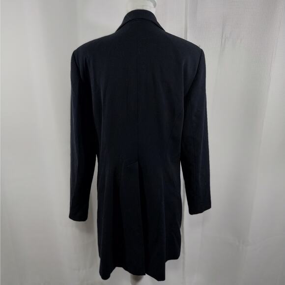 LARRY LEVINE/DRESSBARN! TAILORED BLACK LONG LGTH, DRAPEY & ELEGANT JACKET! SZ 14 - Picture 8 of 14
